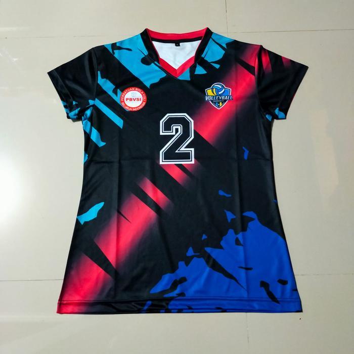 BAJU VOLI FULL PRINTING WANITA CEWEK JERSEY VOLI VOLLY MIZUNO - 1, M