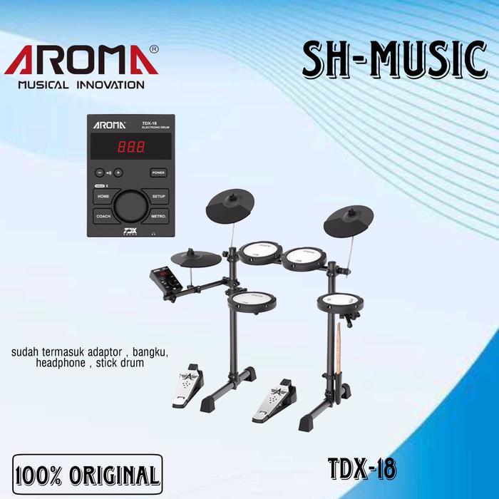Aroma TDX18 TDX-18 Drum Digital Electric Drum Aroma Tdx 18