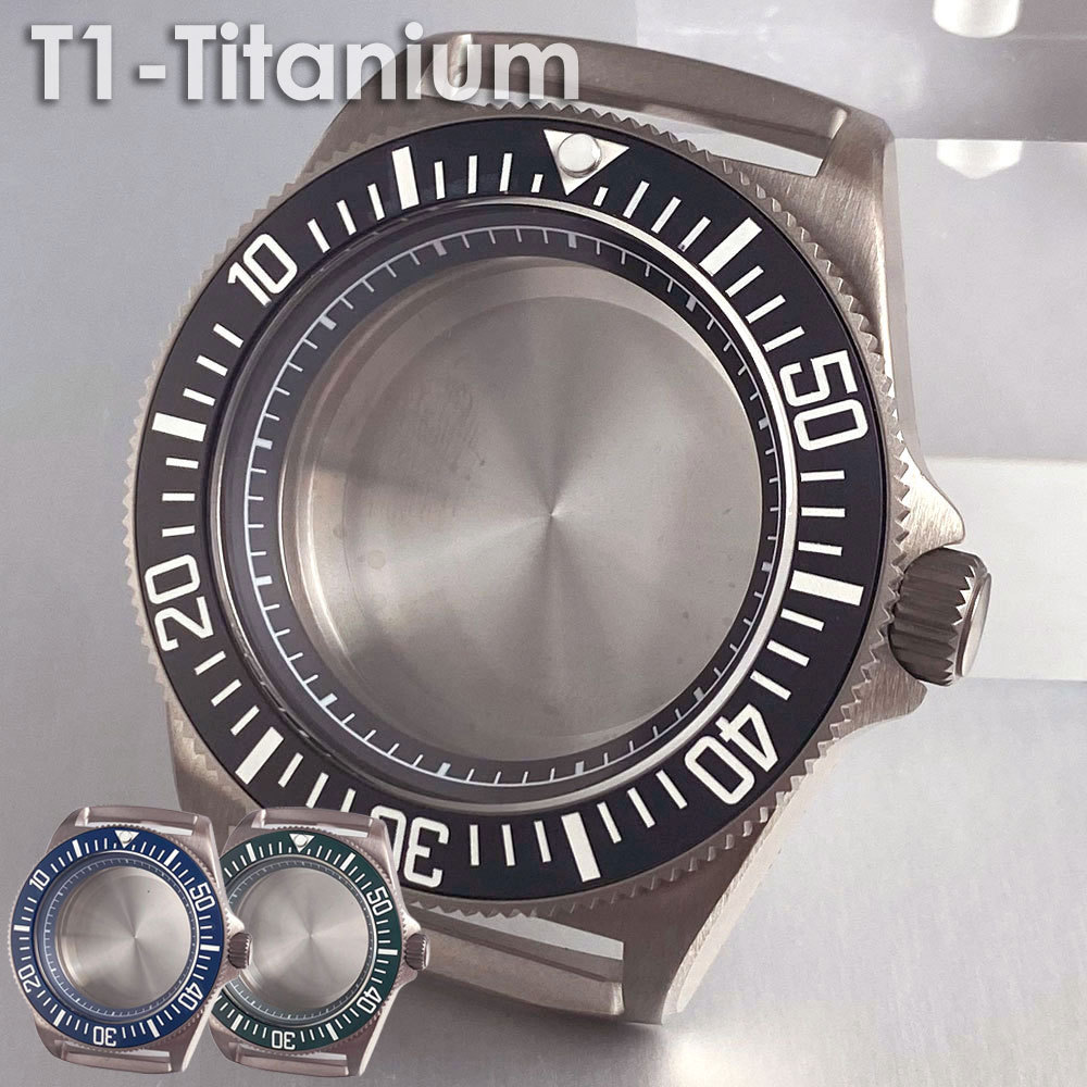 NH35A Tactical Frog Titanium Automatic ver Watch Case 42mm for NH36 NH38 ETA2824 PT5000 200m Waterpr