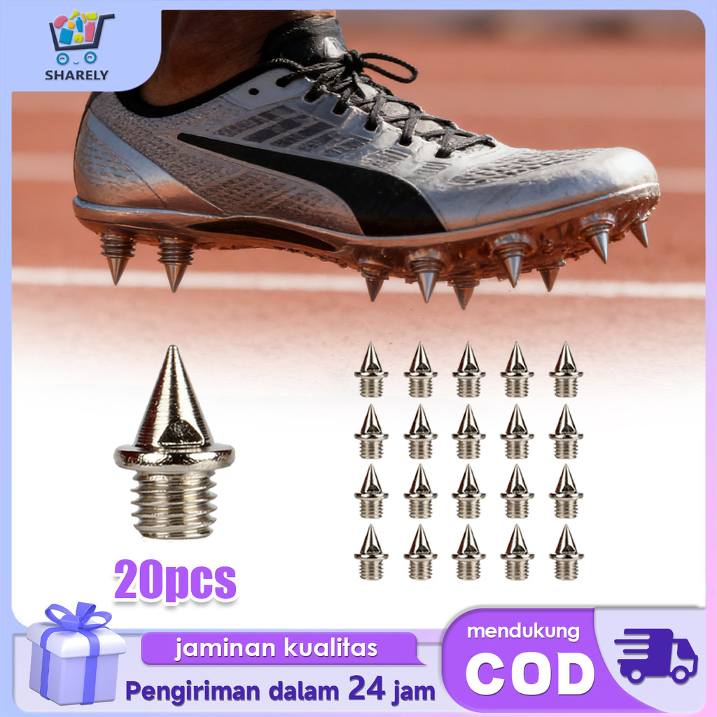 Paku Sepatu Lari 20pcs Paku Spike Sprint Anti Karat Paku Sepatu Golf Spike Sepatu