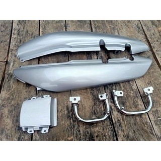 COVER BODY BODI BELAKANG HONDA TIGER LAMA TIGER LAWAS TILAS SET BEHEL BEGEL WARNA SILVER