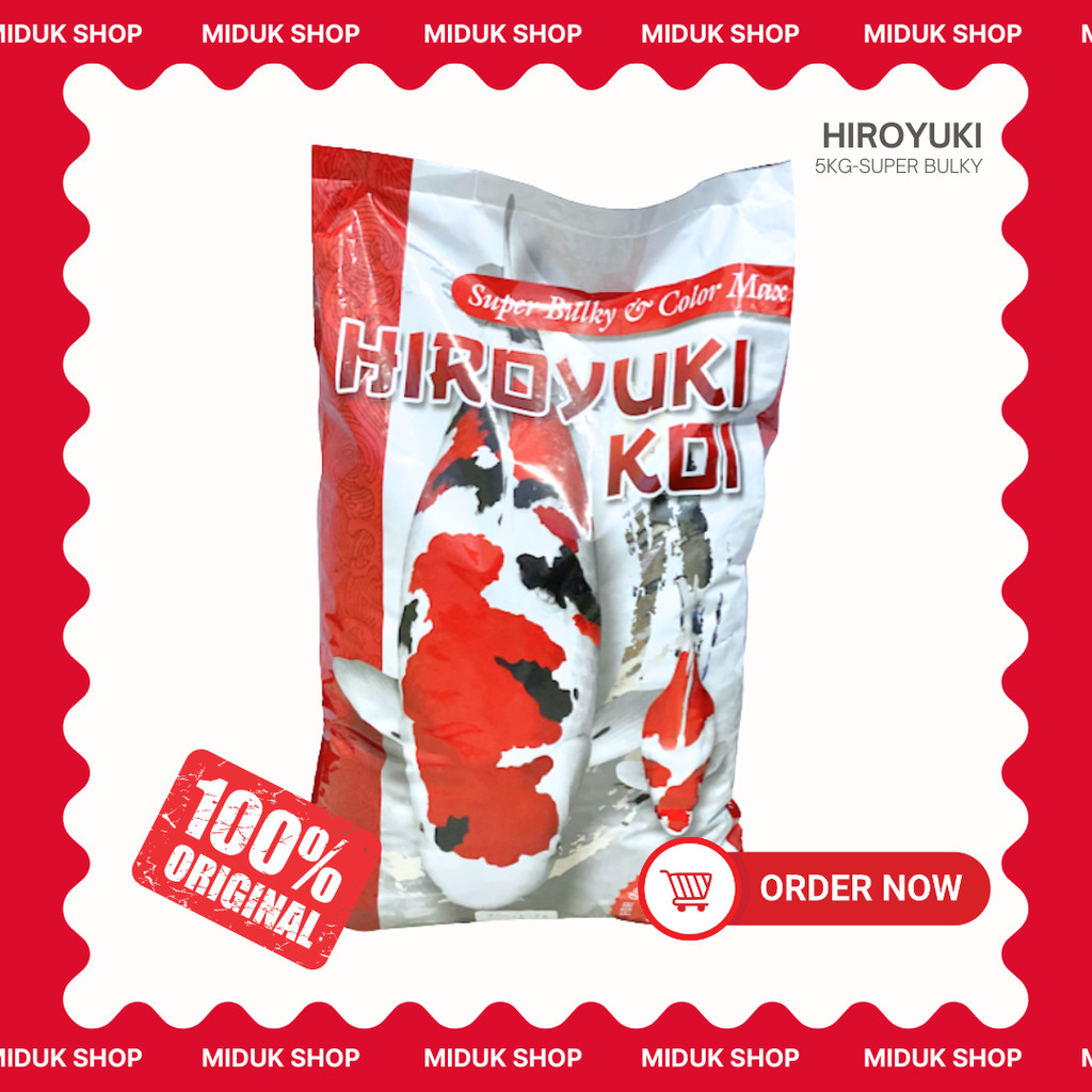 Pakan Ikan Koi Hiroyuki Koi super BULKY & COLOR MAX 5KG