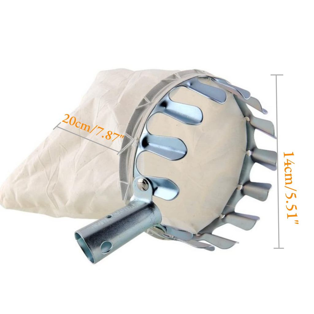1pc Fruit Picker Tool, Metal Cherry Picker Tool, Fruit Picker Basket Head,Fruit Harvester Attachment