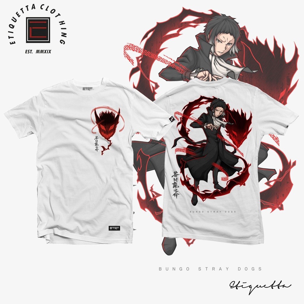 Kemeja Anime-uniseks-Etiquetta Co. - Bungo Stray Dogs - Ryunosuke Akutagawa