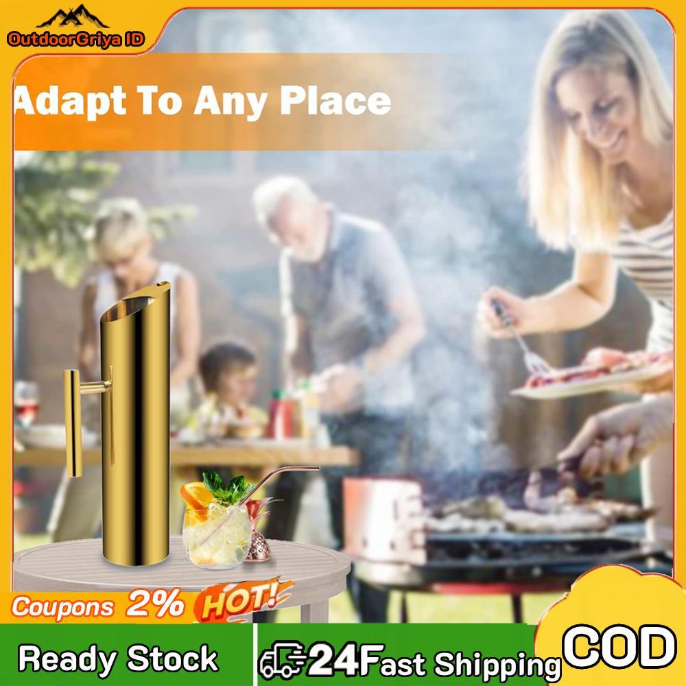 1.5/2L Botol Bir Anggur Merah Kapasitas Besar Teko Minuman Modern Baja Tahan Karat Wadah Pemisah Ang