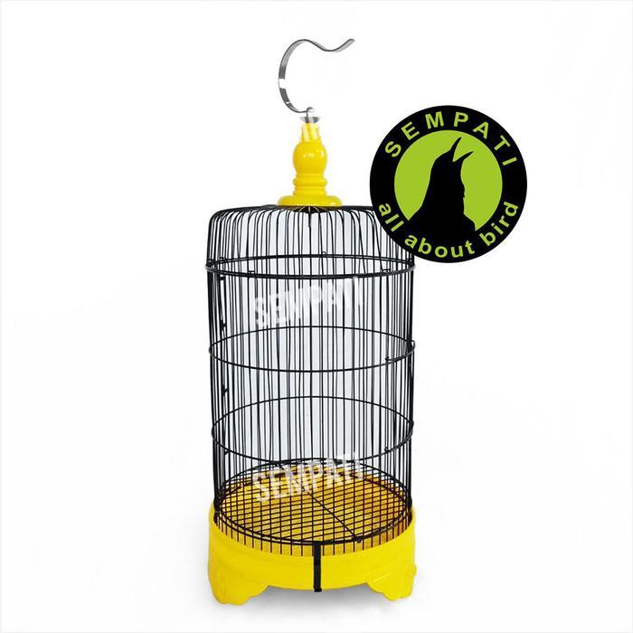 SANGKAR BESI IMPORT KANDANG BURUNG PLECI CIBLEK KOLIBRI DLL SPBIM - Kuning