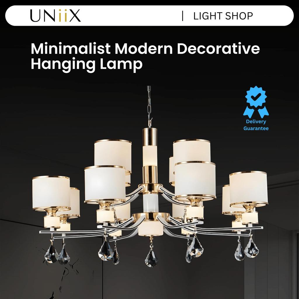 UNiiX - LG9676 | Lampu Gantung Hias Klasik Modern Lampu Gantung Ruang Tamu Model Klasik Modern Lampu