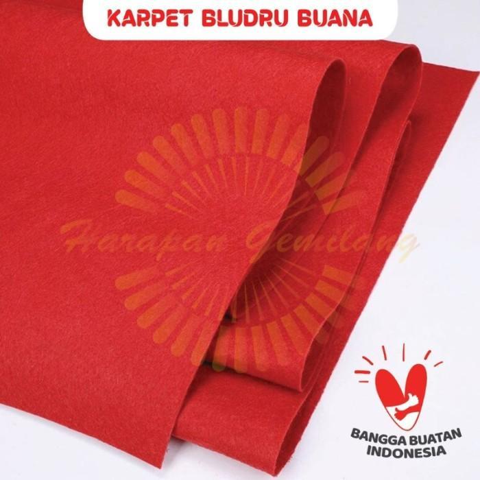 Karpet Bludru Meteran BUANA Karpet Panggung / Pameran Karpet Masjid - Merah