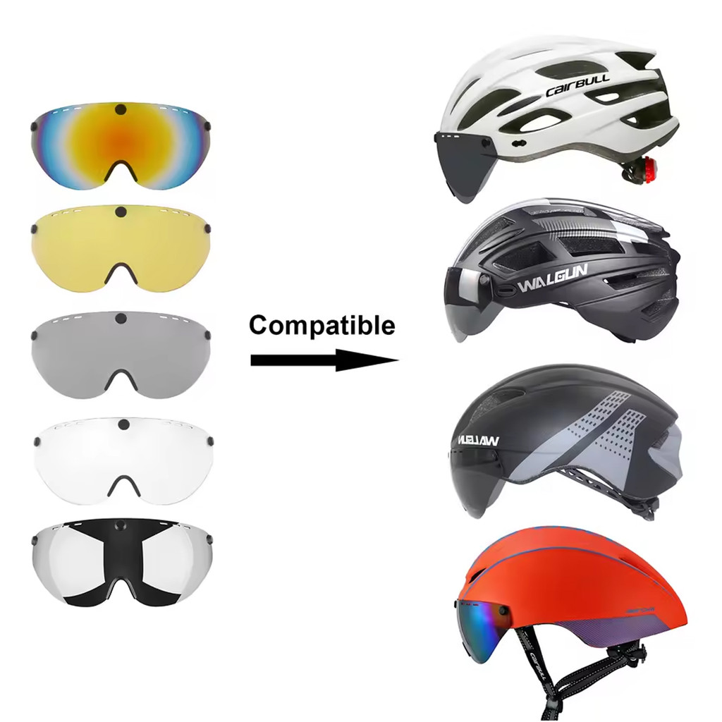 Road Mtb Bike Helmet Cycling Glasses Visor Accessories tt cycling helmet lens road bike bicycle helm