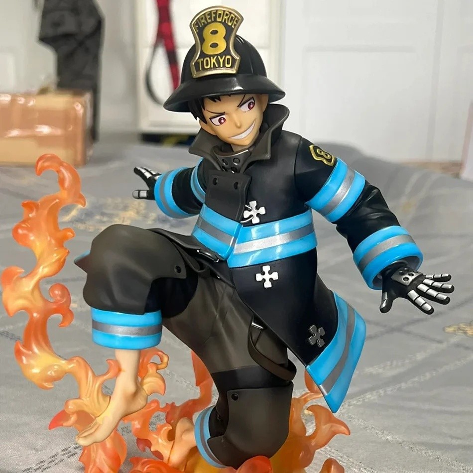 Fire Force Enen No Shouboutai Shinra Anime aracter Collectible Model Statue Figure Toy Decoration Sm