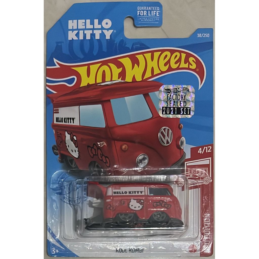 Hotwheels Reguler Premium Red Edition Kool Kombi Factory Seal Set 2021 Hello Kity Crack Tipis Non SN