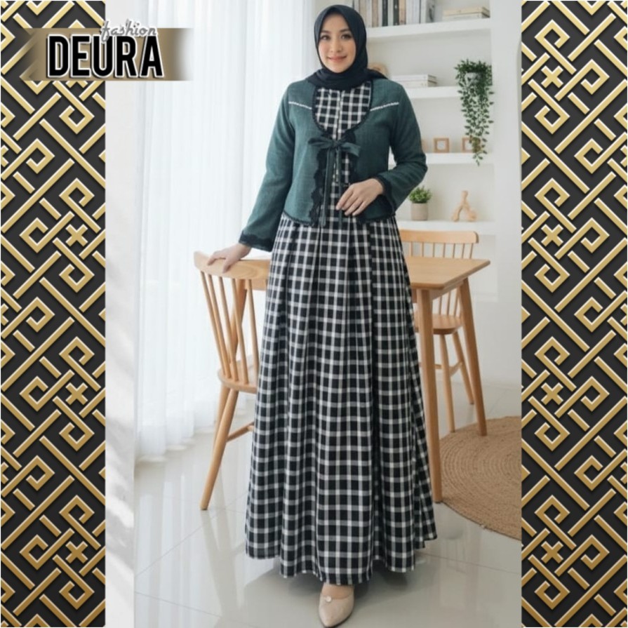 DEURA FASHION - Set Gamis Wanita Deura SD-470 / Gamis Deura Terbaru / Gamis Deura Original