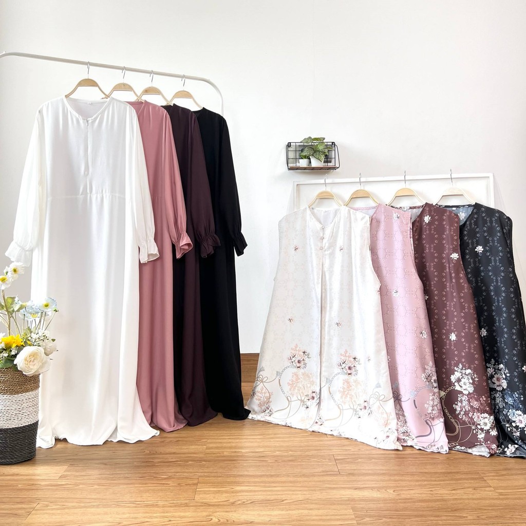 AKAVI - EILIN GAMIS ROMPI VEST SUPER JUMBO GAMIS BIGSIZE TERUSAN OVERSIZE LD 120 130 140 150 COD (64