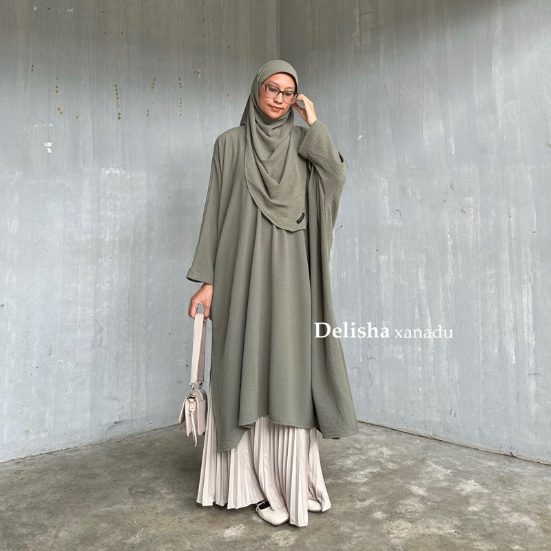 DELISHA KAFTAN TUNIK | hi.shafiyya | hijab shafiyya