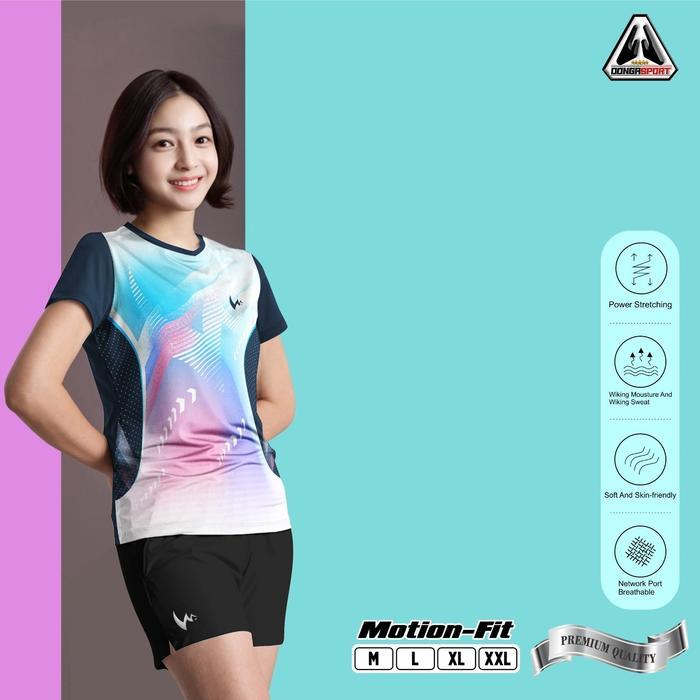 STW SET WINSTORM Setelan Olahraga Wanita Setelan Bton Cewe Print - SETCEWE-OLA, M