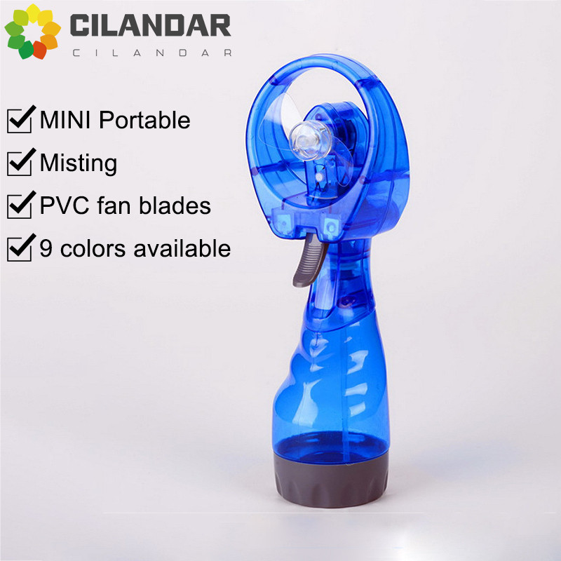 2026 New stpyle water Cool summer water spray fan spray fan mini handheld fan cooling fan kettle ele