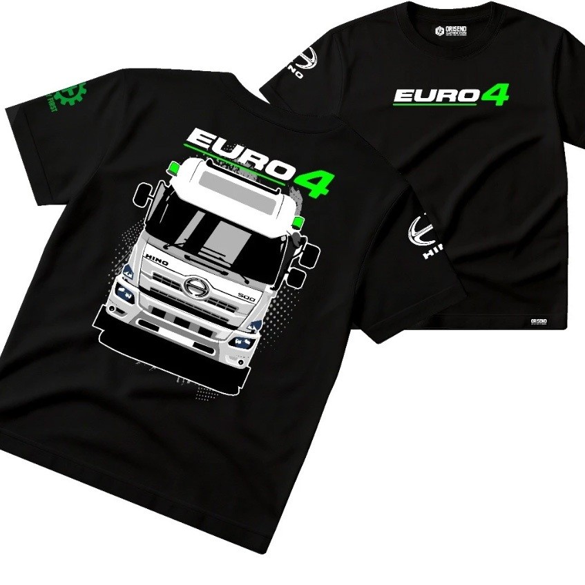 KAOS Truk HINO EURO4 HINO 500 Driver Hauling Lengan Panjang Dan Pendek Terbaru