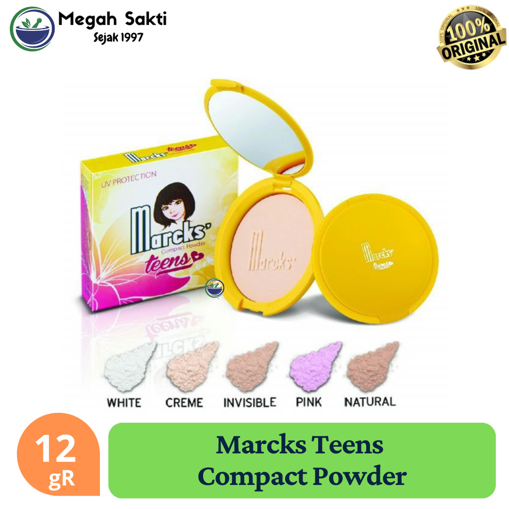 Megah Sakti - Marcks Compact Powder Teens INVISIBLE - Bedak Padat Marcks untuk Remaja