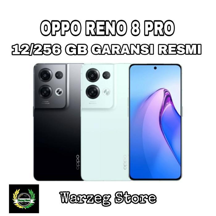 HP OPPO RENO 8 PRO 5G 12/256 GB - OPO RENO 8 PRO GARANSI RESMI OPPO - Hitam
