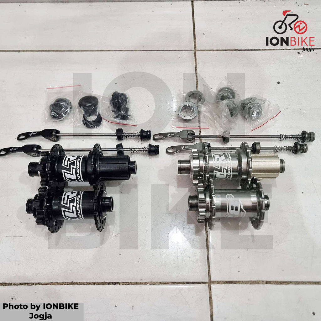 Hub Freehub XLR8 7 Bearing High Spec 32 Hole 4in1 - Free Hub QR TA 20x100 15x100 12x142 DiscBrake 6 