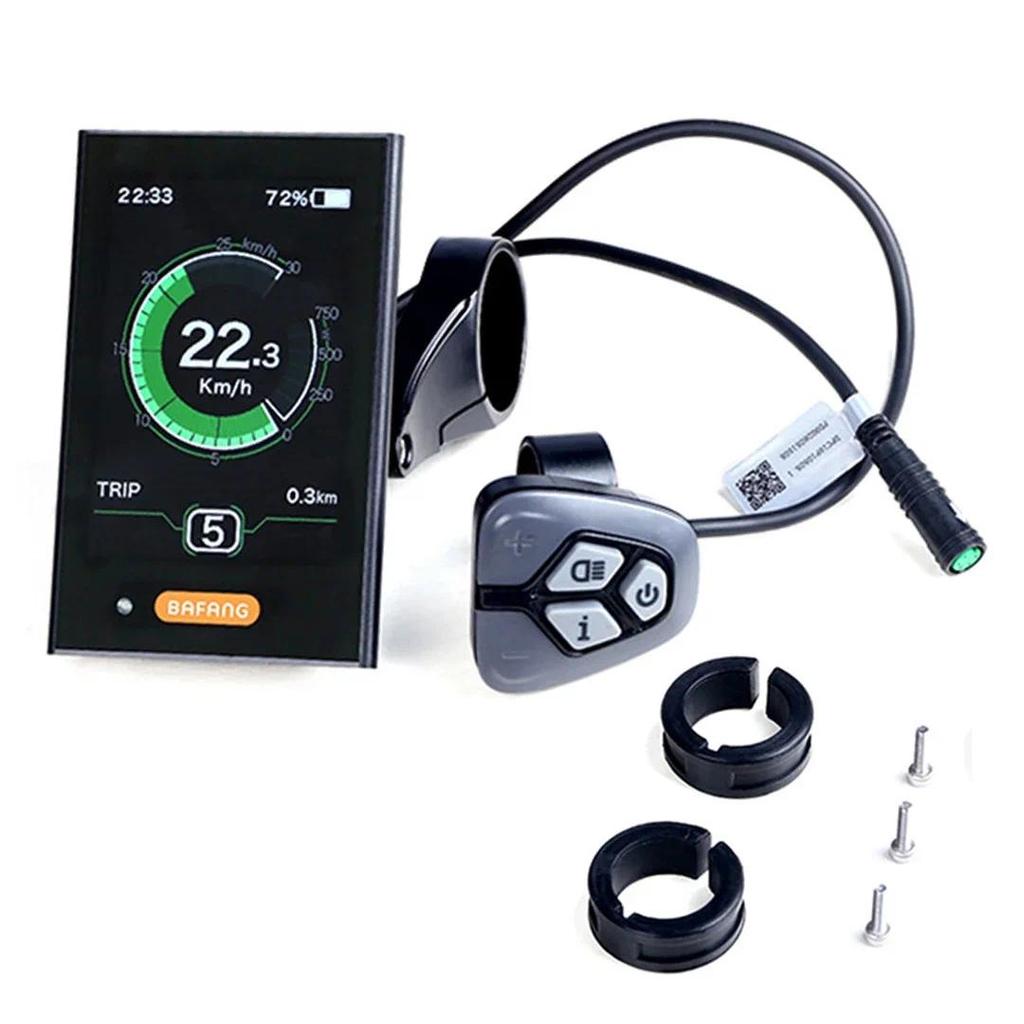 Layar Ebike untuk Motor Mid Drive Bafang BBS01/02 BBSHD, Aksesoris Layar LCD E-Bike, Kit Konversi