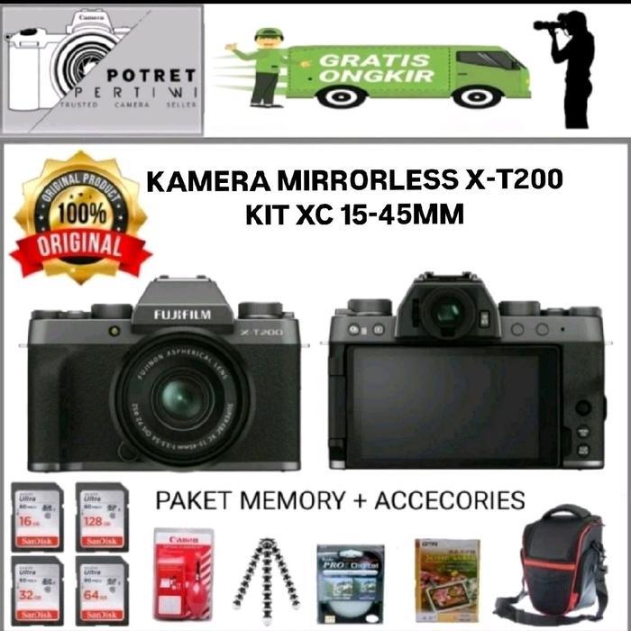 FUJIFILM X-T200 KIT 15-45MM / KAMERA MIRRORLESS FUJIFILM X-T200 KIT 15-45MM / KAMERA FUJIFILM XT200 