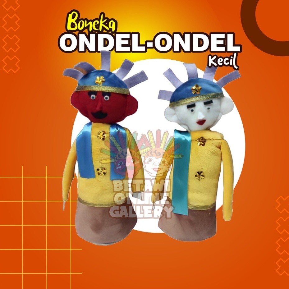 Boneka Ondel-Ondel / Miniatur Ondel-Ondel [Sepasang]