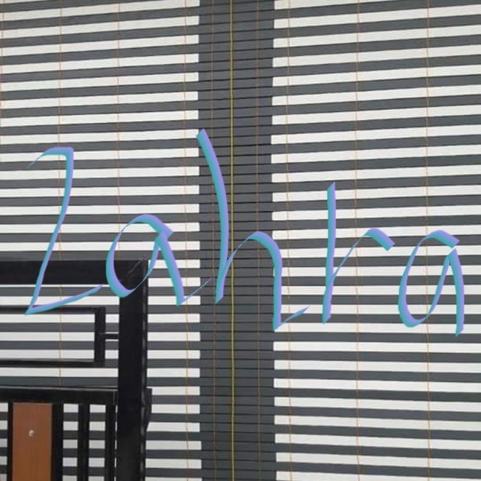 krey tirai pvc fiber motif indoor dan outdoor - putih abu2, 2,5mx2,5m