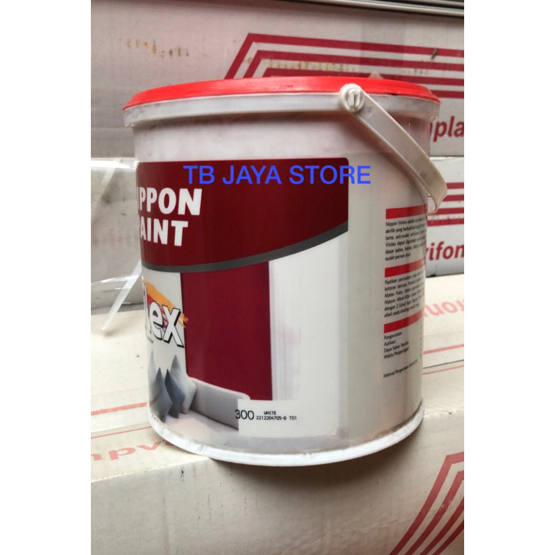 NIPPON VINILEX VINILEX KEMBANG 5 KG CAT TEMBOK VINILEX PUTIH 300SS 300