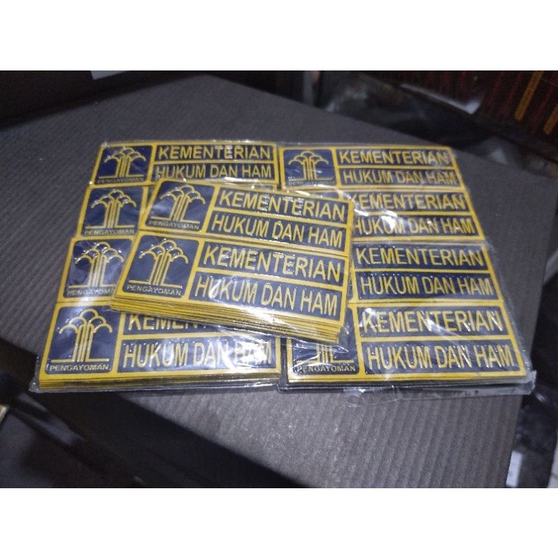 Stiker Timbul Logo KEMENKUMHAM / PENGAYOMAN / KUMHAM