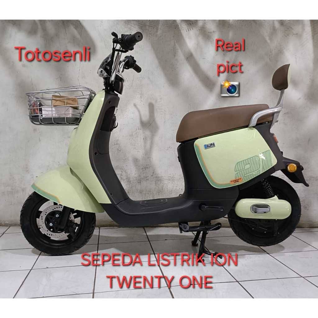 PROMO 12.12 sepeda listrik terbaru sepeda  listrik ion twenty one sepeda listrik ada keranjang depan