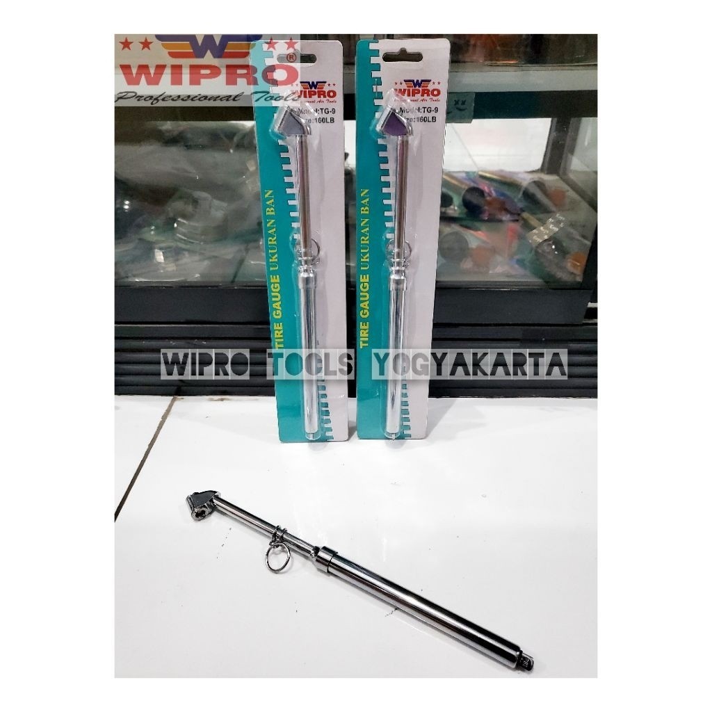 Wipro Tire Gauge Ukuran Ban TG-9 160 PSI / Alat Ukur Tekanan Angin Ban Wipro Asli