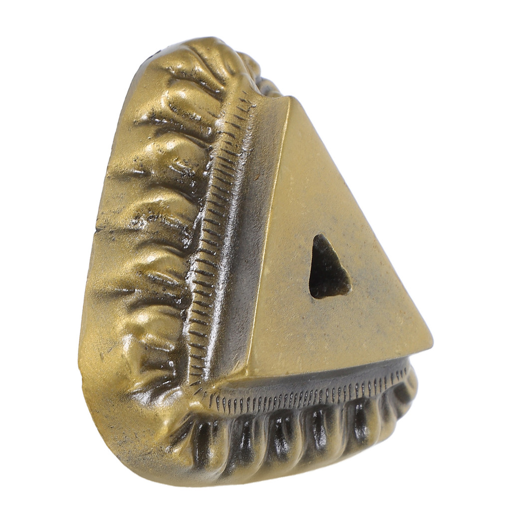 Tibetan Vajra Base Copper Plated Ritual Stand Decorative Office Buddha Statue Phurba Holder Tantric 