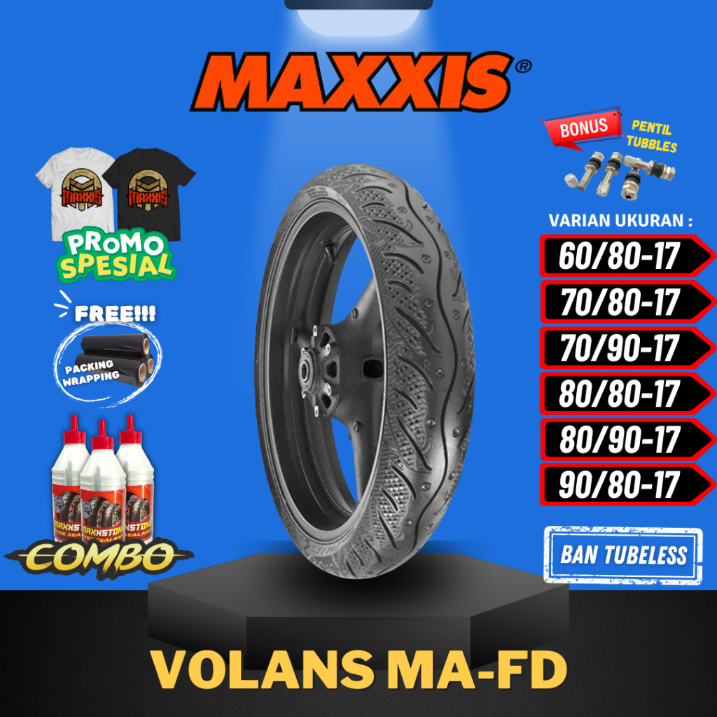 [READY COD] MAXXIS VOLANS / BAN MAXXIS 60/80-17 / 70/80-17 / 70/90-17 / 80/80-17 / 80/90-17 / 90/80-
