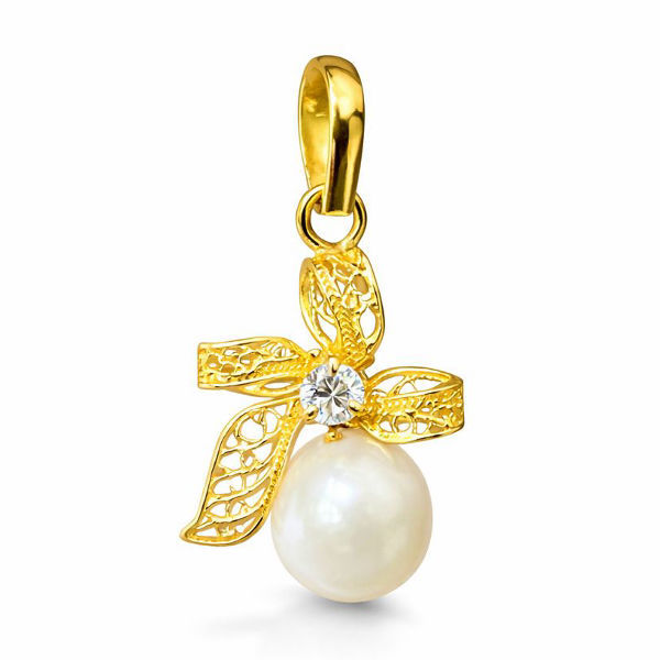 LILARA Liontin Emas Binar Mutiara Laut Asli Lombok