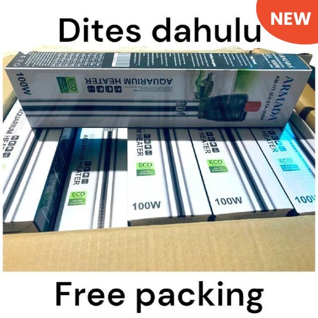 Heater stainless armada 100 Watt / heater stainless / pemanas aquarium / heater/ heater aquarium / p