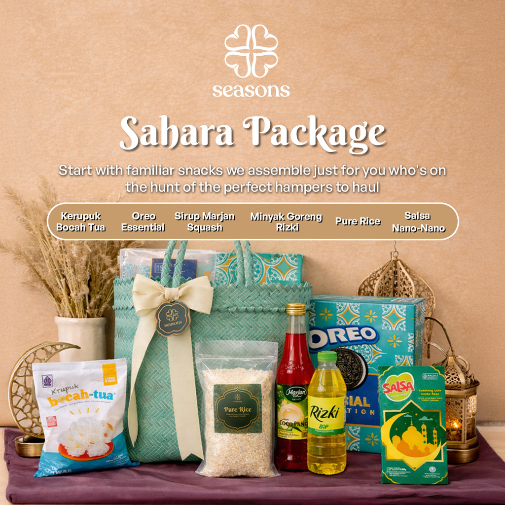 Seasons by Prakasa - Sahara Package Hampers Sembako & Snack Premium Idul Fitri | Kerupuk Bocah Tua O