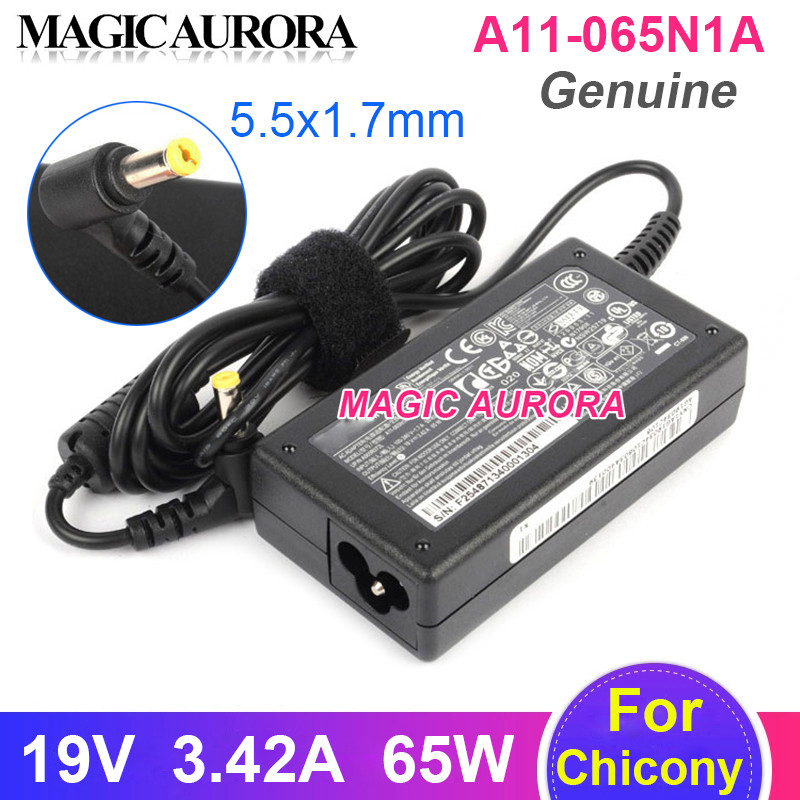 Original New ICONY A11-065N1A Power Adapter 19V 3.42A 65W For ACER ASPIRE S3 MS2384 MS2273 MD7820U N
