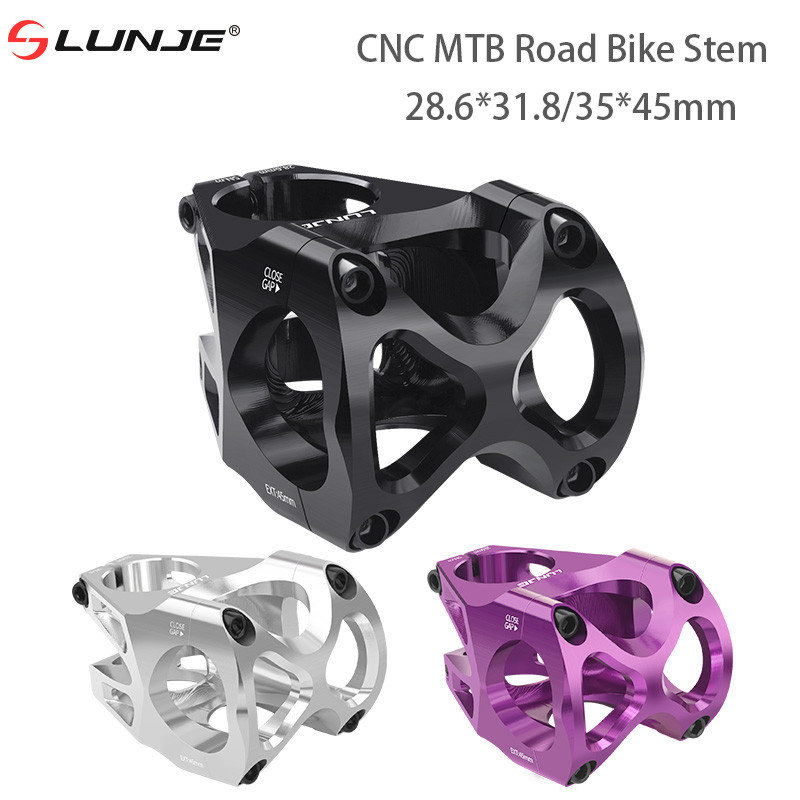 Batang Stang Sepeda MTB 31.8 35mm CNC, Batang Stang Pendek Aluminium Alloy Hollow, Jembatan Sepeda J