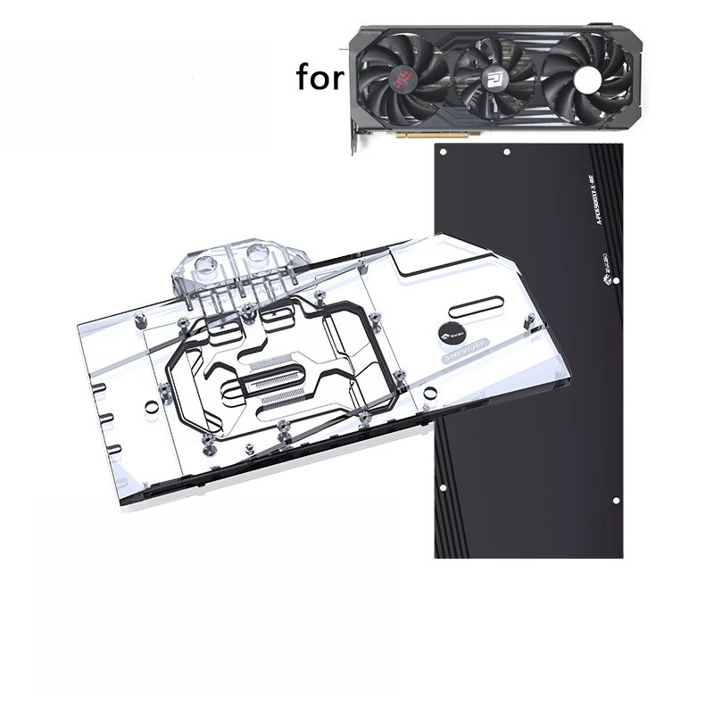 Water Block for Powercolor AMD Radeon RX 6800 6900 XT Red Devil GPU Card  Copper Cooler Raator RGB S
