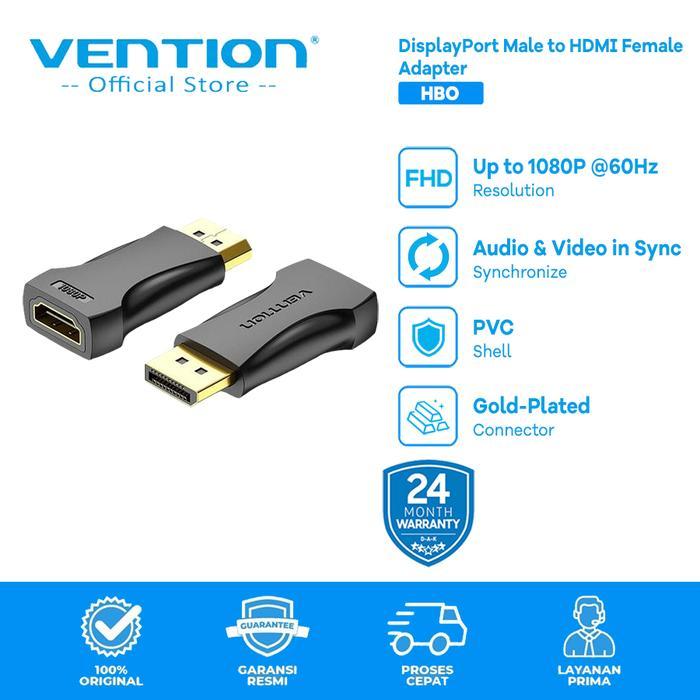 Vention Converter DisplayPort DP Male to HDMI Female HD FHD 4K - HBO - 1080P