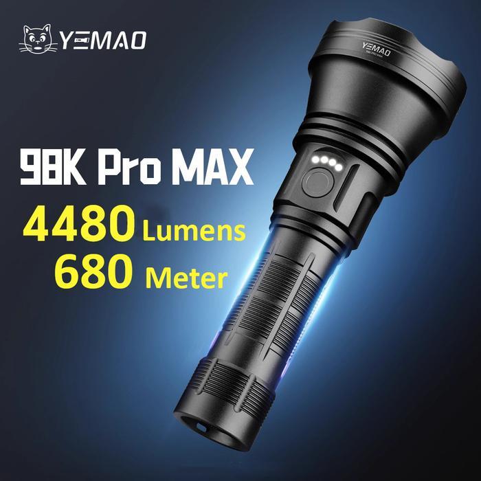 Senter LED YM-98K Pro MAX Super Terang Wateroof