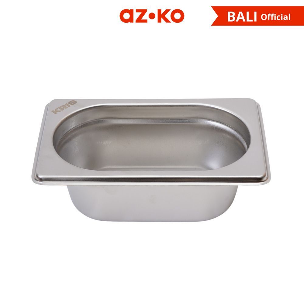 AZKO Kris Panci Gastronom Stainless Steel 1/9 65 Mm - Silver Wajan Gastronorm Gastronorm Pan Alat Ma