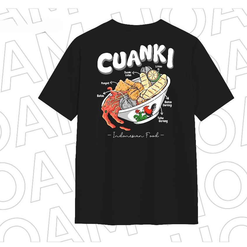 Kaos Indonesian Food Cuanki Combed