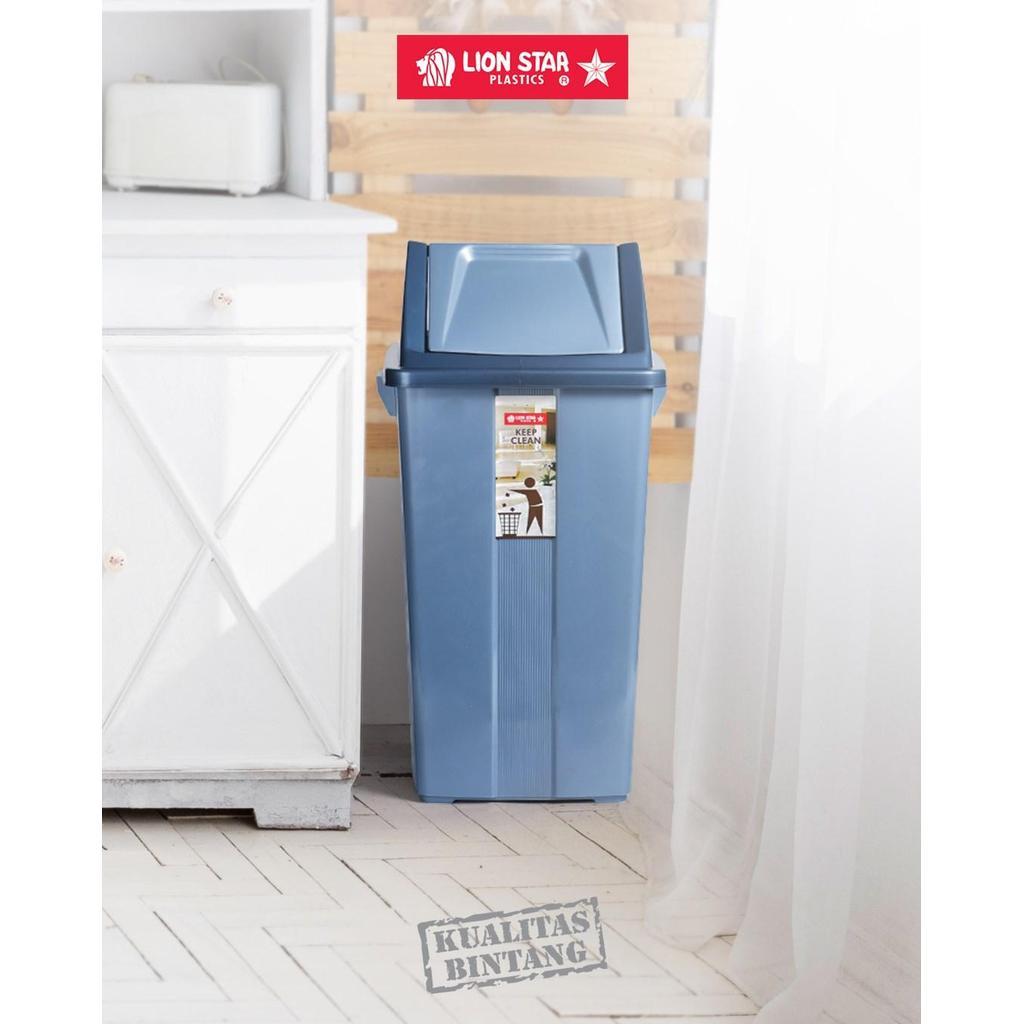TOPTON Lion Star C-1 Dustbin 42 Liter Tempat Sampah Tutup Ayun Swing Bin Tong Sampah Plastik Besar T