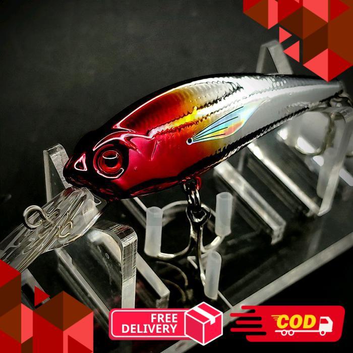 Lure " SHADOW "  8gram / 8 cm minnow lidah panjang umpan pancing ikan muara laut lais hampala gt tom