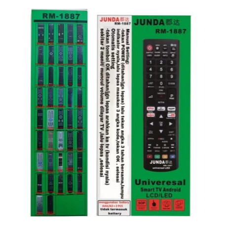 Remote TV Universal Junda RM-1887: Solusi Lengkap untuk Berbagai TV