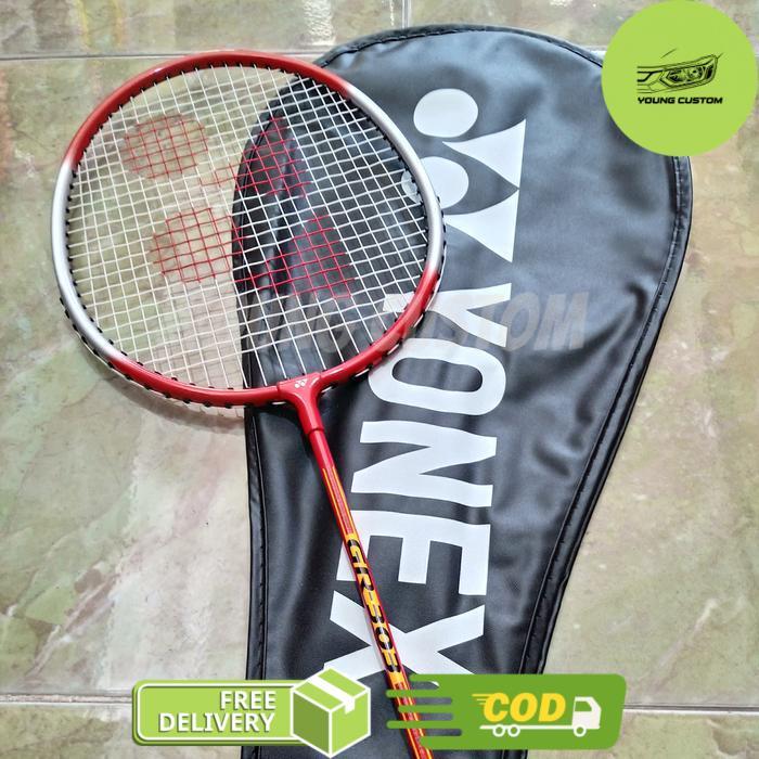 RAKET BADMINTON YONEX GR 303 / YONEX GR 303 RAKET YONEX FREE TAS ORIGINAL - Merah