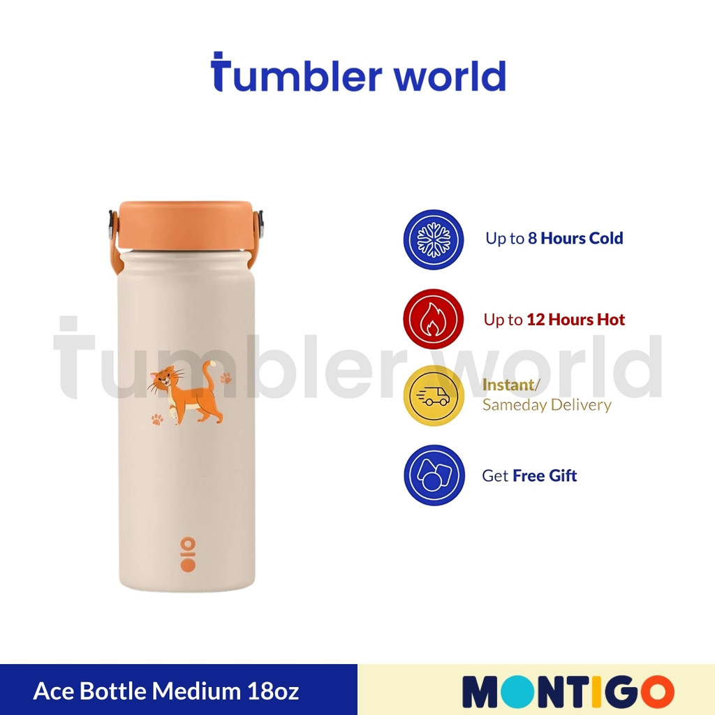 Montigo Tumbler Disney Cat Collection Ace Bottle Medium 18oz /530ml - Thomas O'maley