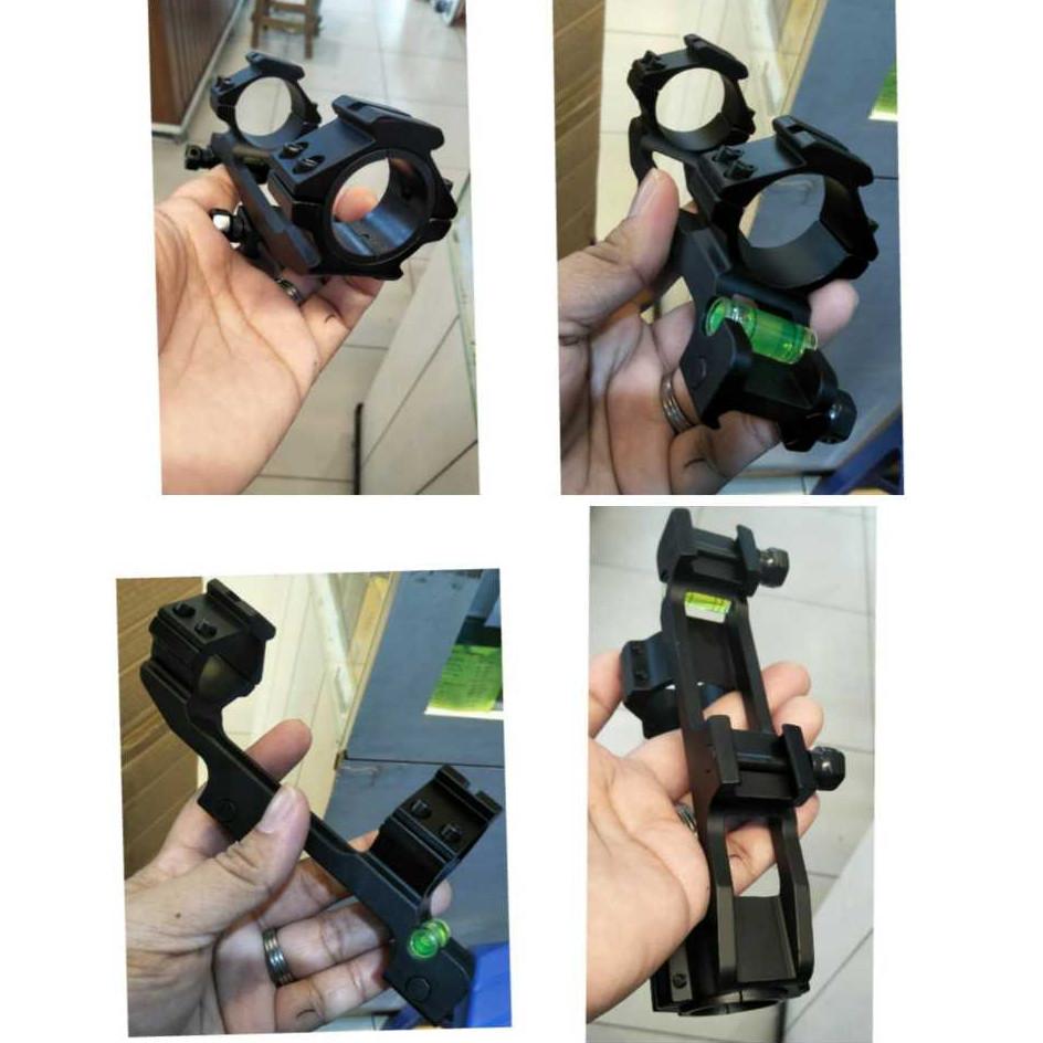 BISA COD Mounting teleskop waterpass onepiece,mounting picatiny rail 22 tube 25